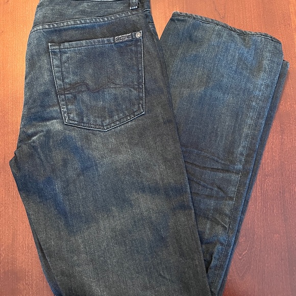 7 for all Mankind jeans sz 29 dark blue - Picture 1 of 2
